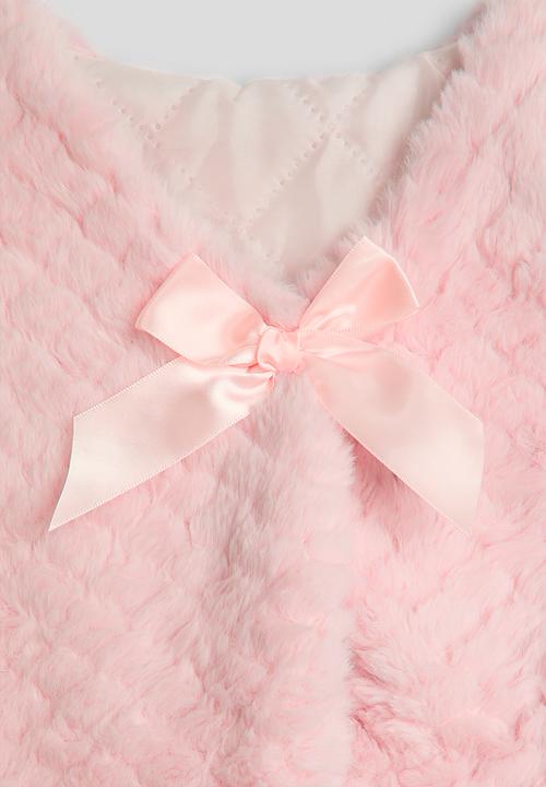 Pop Candy - Plush curved hem vest - light pink