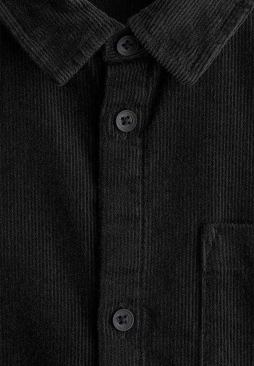 H&M - Cotton corduroy shirt - black