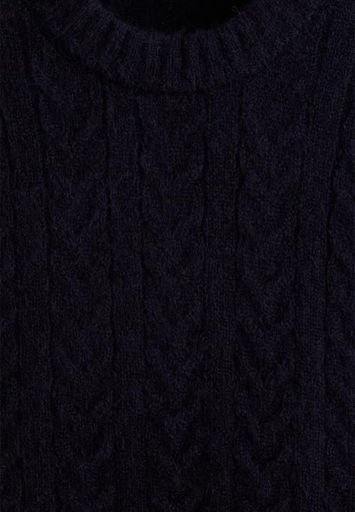 H&M - Regular fit cable knit jumper - dark blue