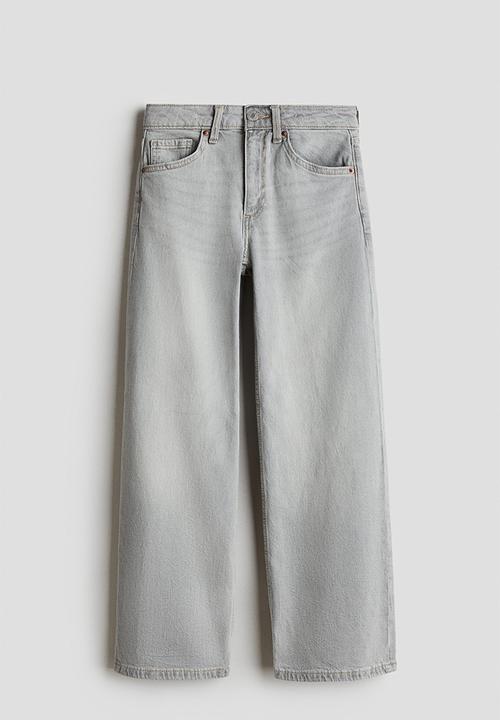 H&M - Wide leg jeans - light denim grey