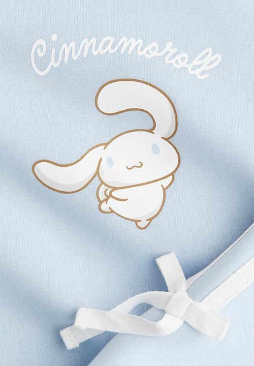 H&M - Oversized print-motif sweatshirt - light blue/cinnamoroll