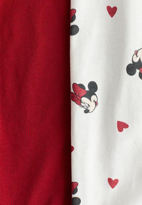 H&M - 2-Pack printed pyjamas - red/minnie mouse