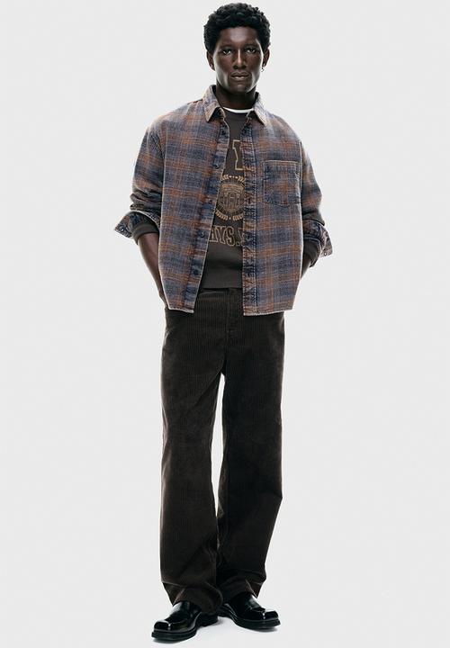 H&M - Relaxed fit shirt - dark blue/checked