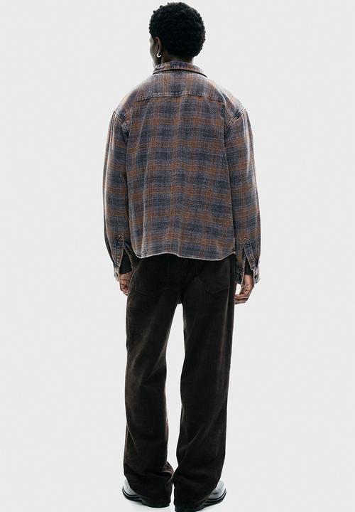 H&M - Relaxed fit shirt - dark blue/checked