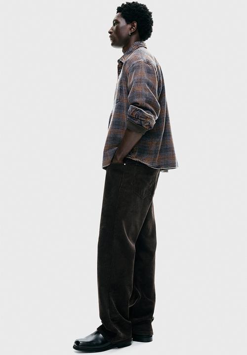 H&M - Relaxed fit shirt - dark blue/checked