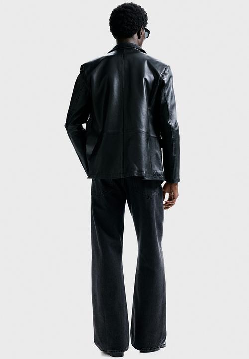 H&M - Relaxed bootcut jeans - denim black