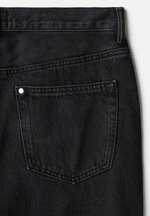 H&M - Relaxed bootcut jeans - denim black