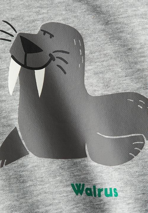 H&M - Sweatshirt - grey marl/walrus