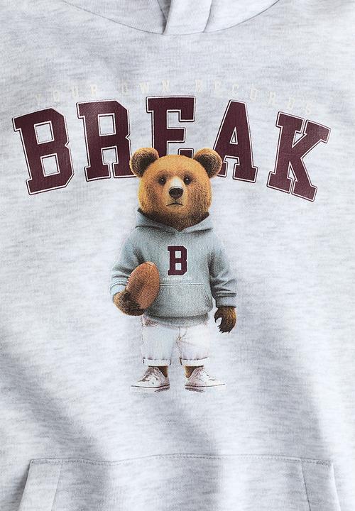 H&M - Hoodie - light grey marl/break