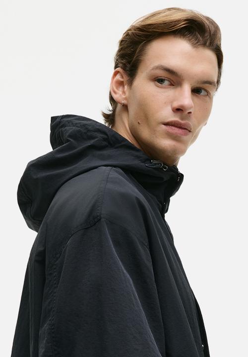 H&M - Hooded nylon parka - black