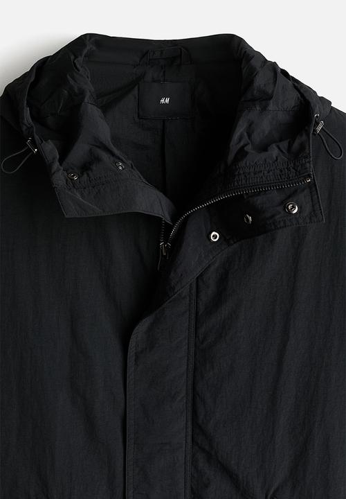 H&M - Hooded nylon parka - black