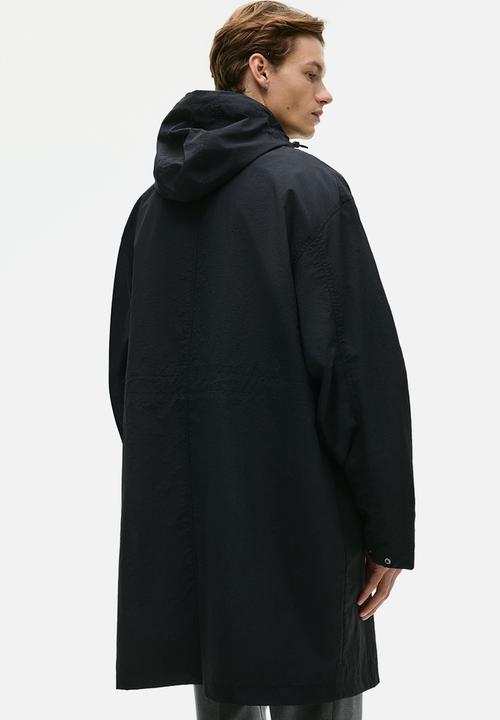 H&M - Hooded nylon parka - black