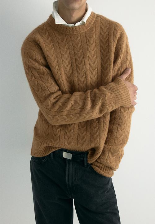 H&M - Regular fit cable knit jumper - beige
