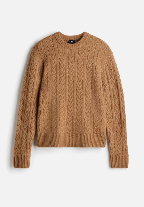 H&M - Regular fit cable knit jumper - beige