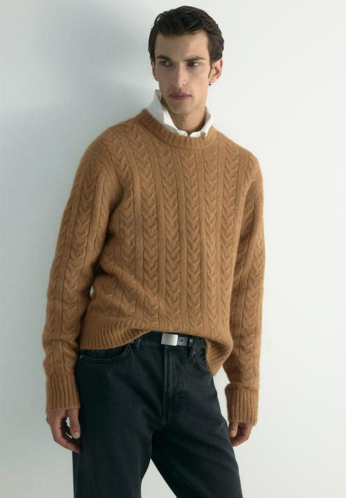H&M - Regular fit cable knit jumper - beige