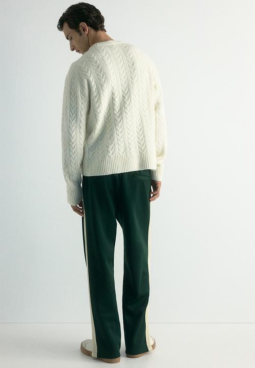 H&M - Regular fit cable knit jumper - white