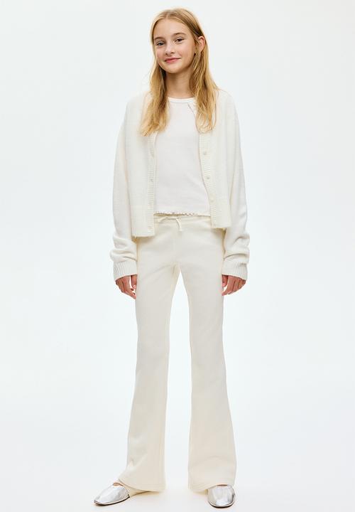 H&M - Flared joggers - white