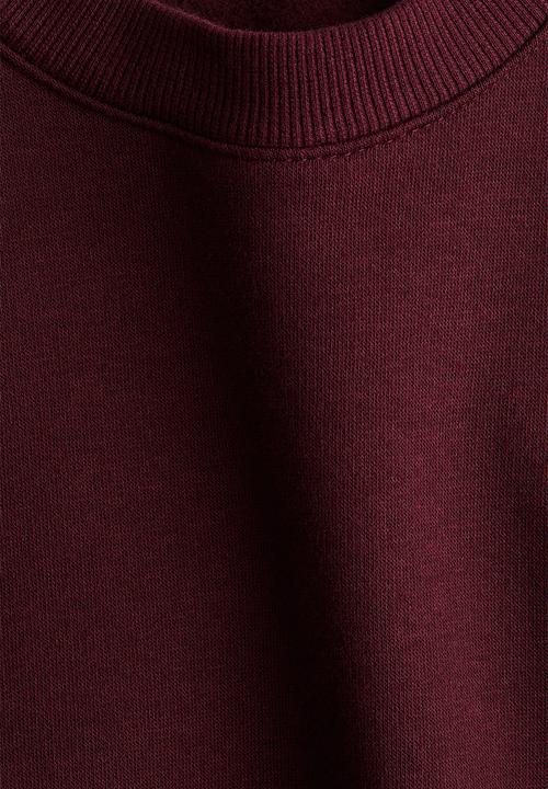 H&M - Oversized brushed-inside sweatshirt - dark red