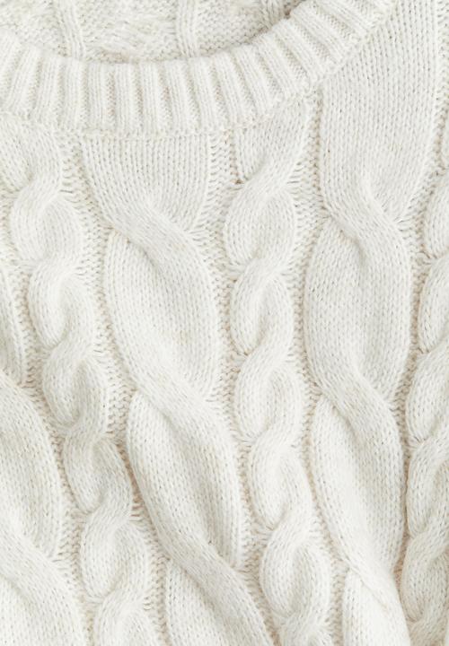 H&M - Cable-knit jumper - white