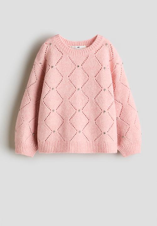 H&M - Embellished jumper - light pink