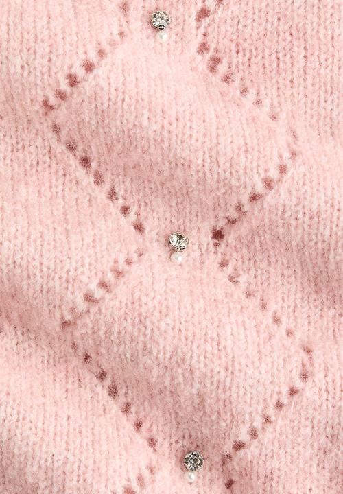 H&M - Embellished jumper - light pink
