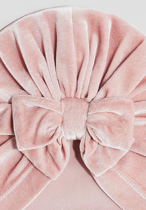 H&M - Bow-detail hat - light pink