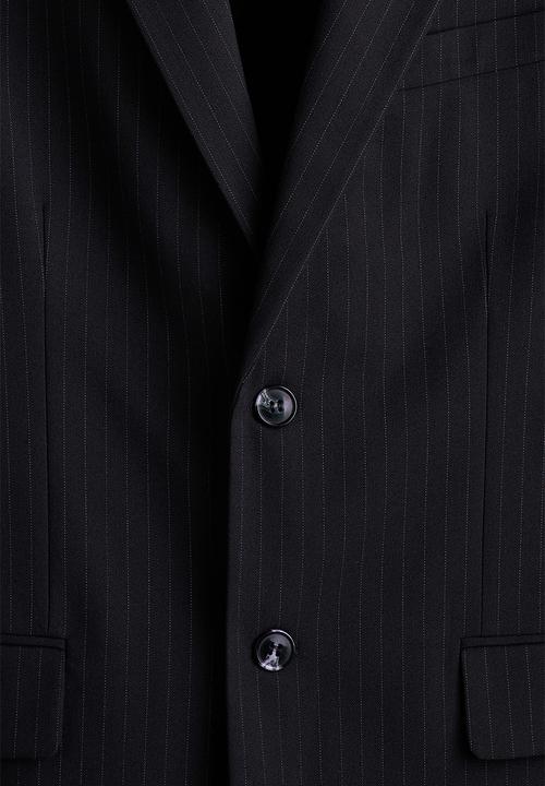 H&M - Relaxed fit jacket - black/pinstriped