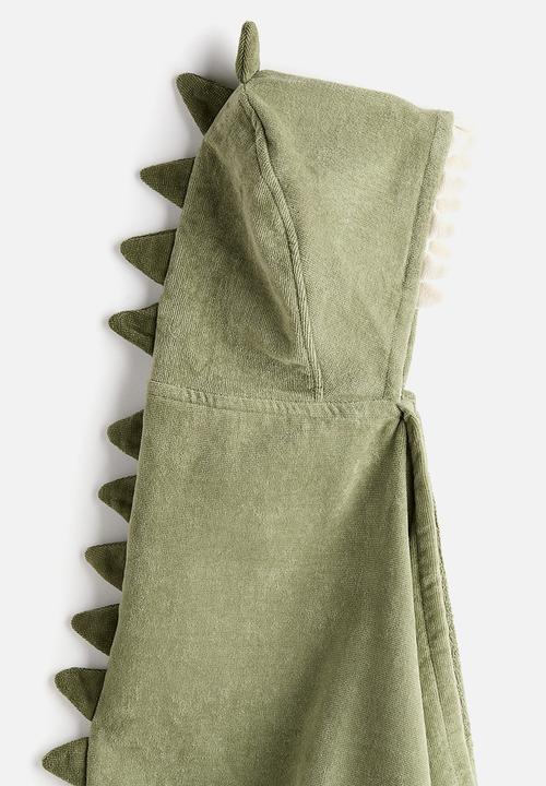 H&M - Hooded bath towel - green/dinosaur
