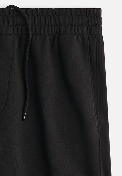H&M - Regular fit interlock sweatpants - black