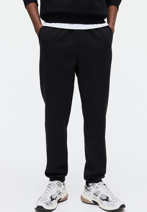 H&M - Regular fit interlock sweatpants - black