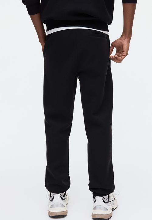 H&M - Regular fit interlock sweatpants - black
