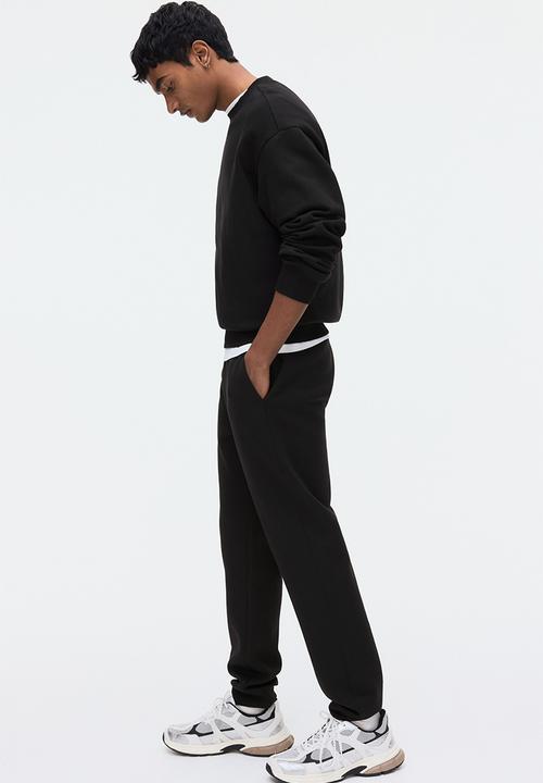 H&M - Regular fit interlock sweatpants - black