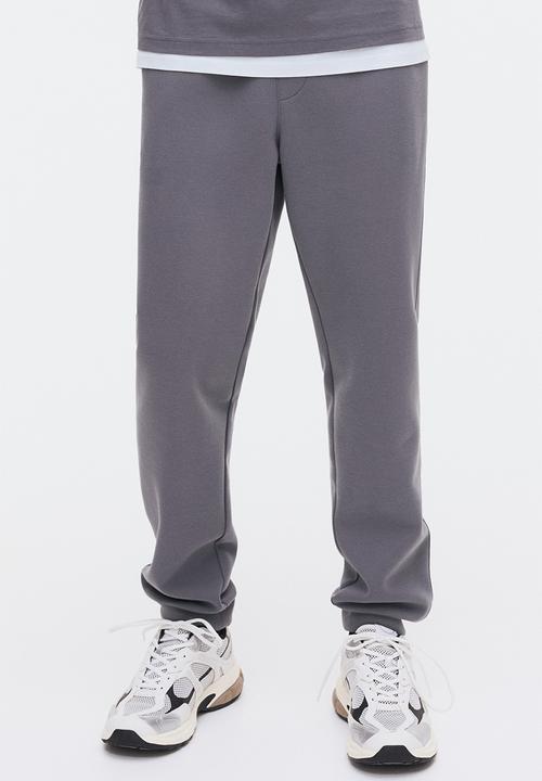 H&M - Regular fit interlock sweatpants - dark grey