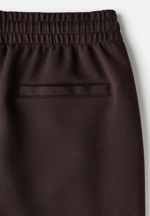 H&M - Regular fit interlock sweatpants - dark brown