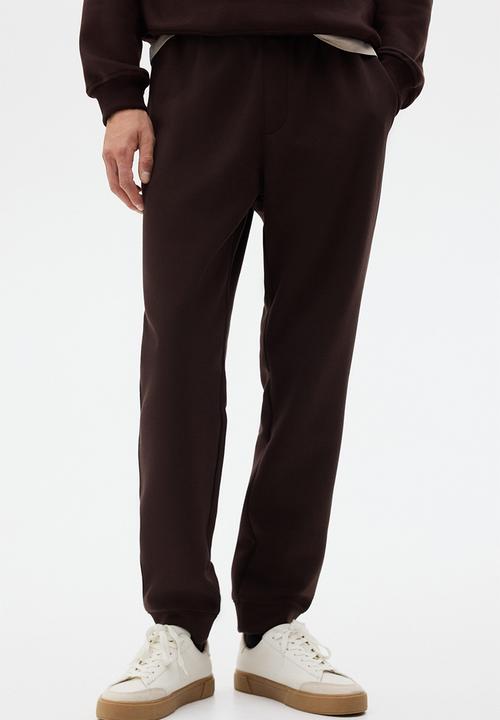 H&M - Regular fit interlock sweatpants - dark brown