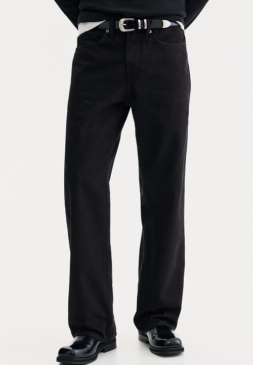 H&M - Straight relaxed jeans - black