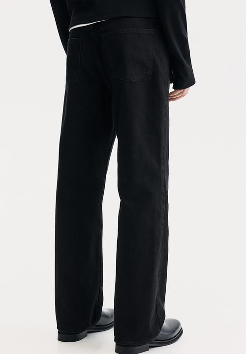 H&M - Straight relaxed jeans - black