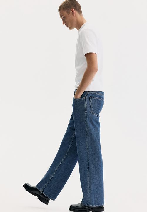 H&M - Straight relaxed jeans - denim blue