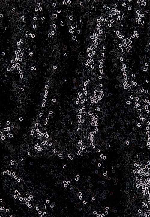 H&M - Tiered sequinned skirt - black