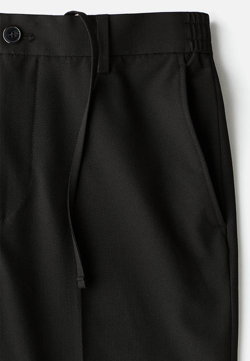 H&M - Relaxed fit trousers - black