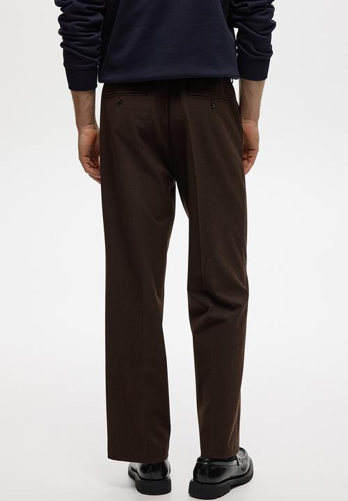 H&M - Relaxed fit trousers - dark brown