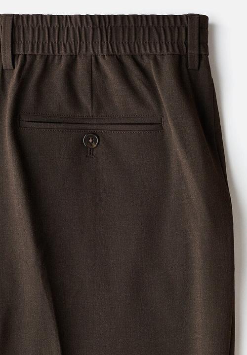 H&M - Relaxed fit trousers - dark brown