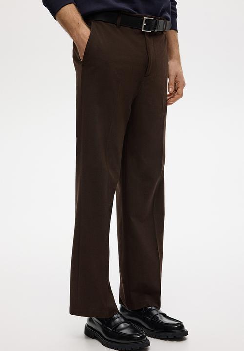 H&M - Relaxed fit trousers - dark brown