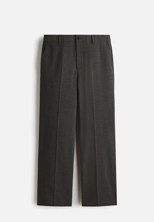 H&M - Relaxed fit trousers - dark grey marl