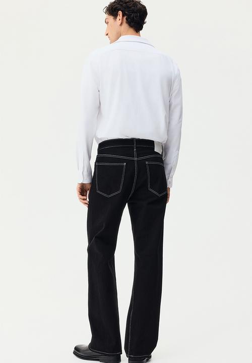 H&M - Four-way stretch slim fit shirt - white