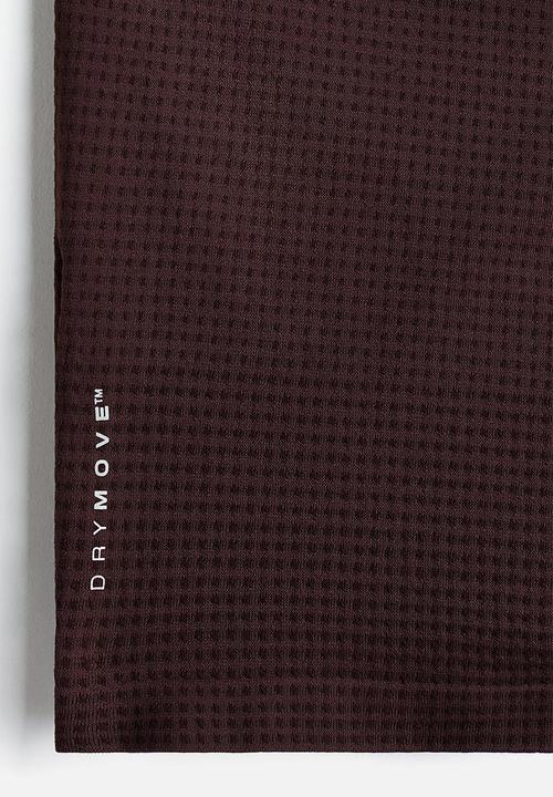 H&M - Muscle fit sports t-shirt with drymove™ - dark brown