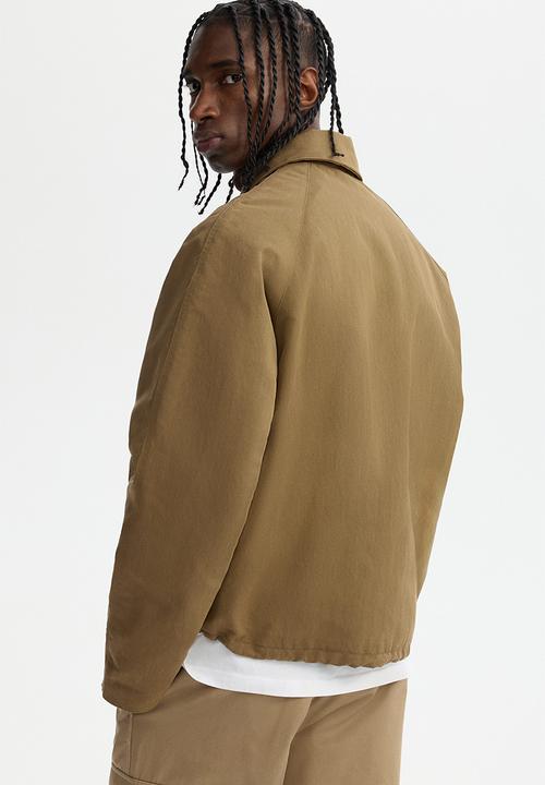 H&M - Padded twill jacket - dark beige