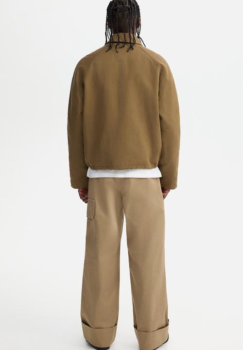 H&M - Padded twill jacket - dark beige