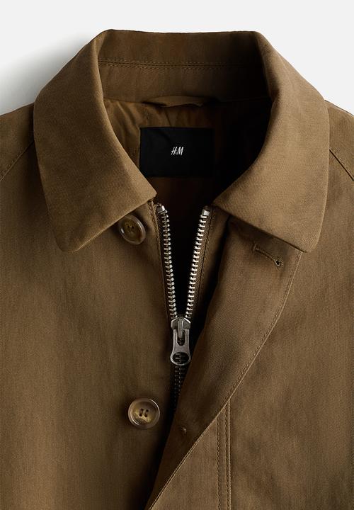 H&M - Padded twill jacket - dark beige