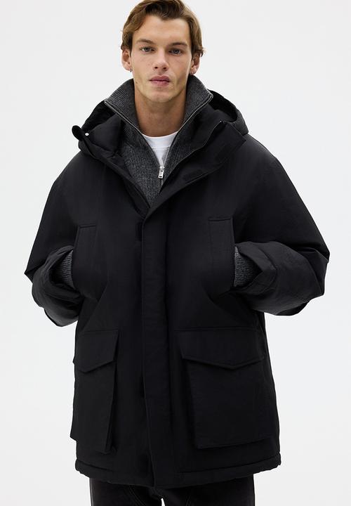 H&M - Water-repellent padded parka - black